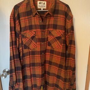 Schaefer Outfitter Men's Plaid Casual Flannel Shirt SZ 2XL